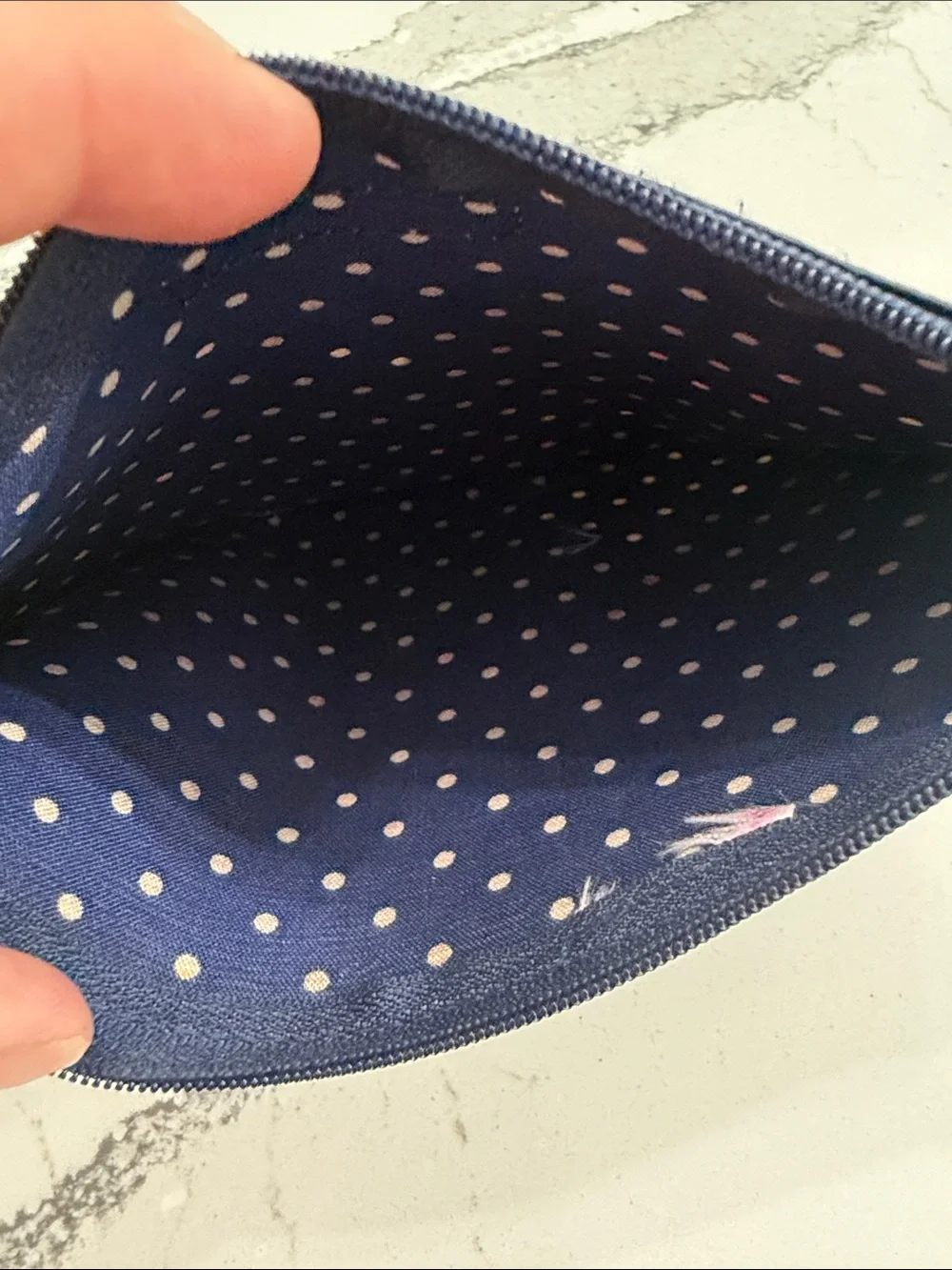 Cath Kidston Navy Floral Cosmetic Pouch